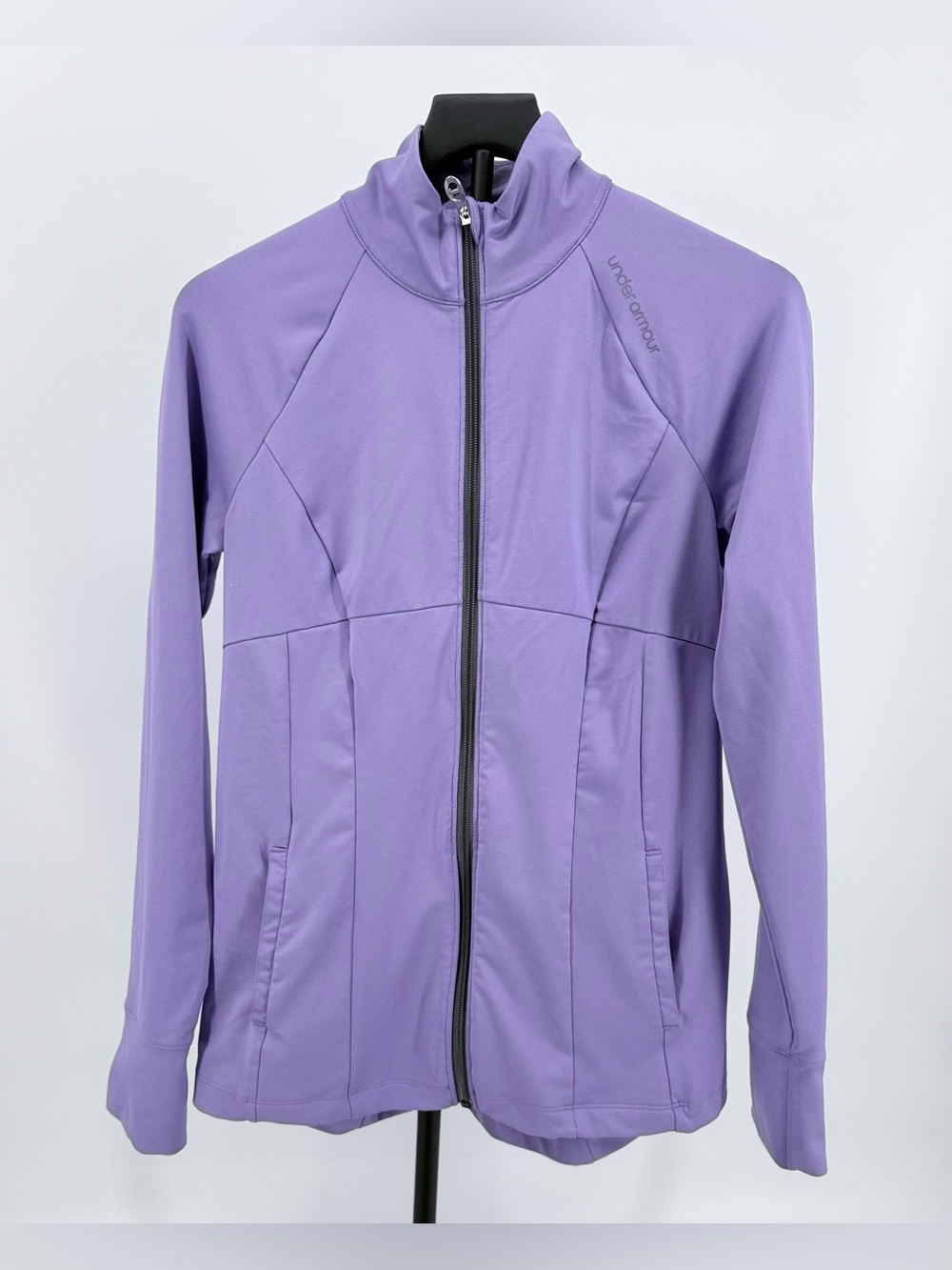 Under Armour StudioLux Full Zip Fitted Jacket Lavender Purple Women’s M